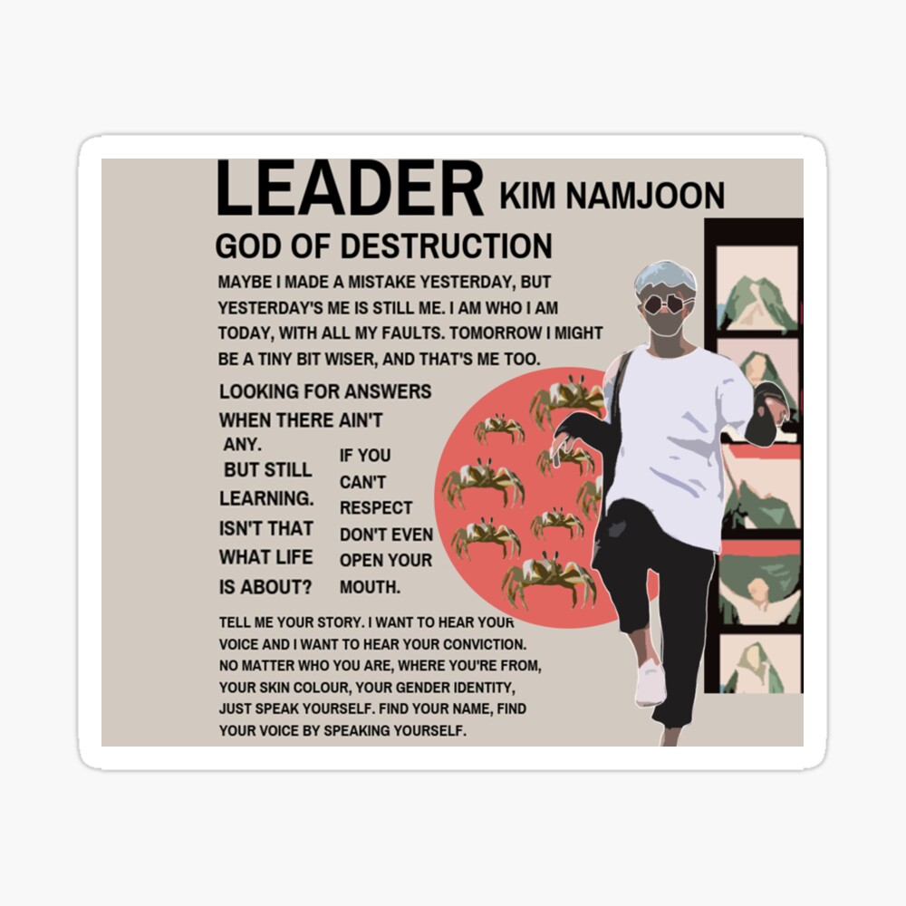 Bts Kim Namjoon Quotes Greeting Card By Constellation24 Redbubble