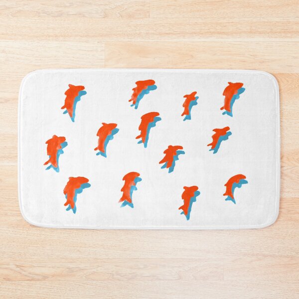Item preview, Red Fish People with Blue Shadow designed and sold by Istvan Ocztos.