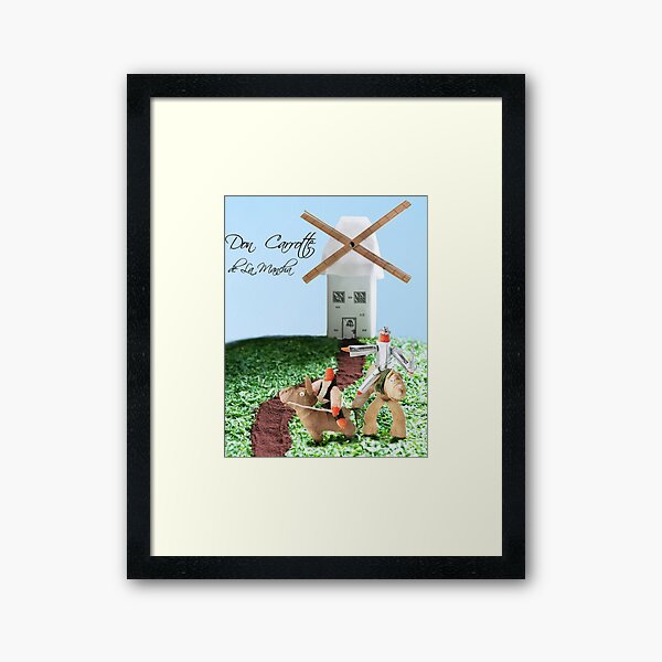 Don Carrotte de La Mancha Framed Art Print