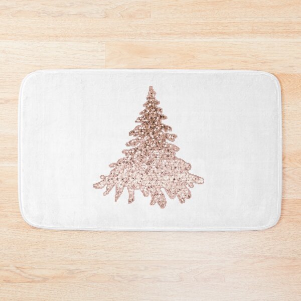 Item preview, Sparkling christmas tree rose gold ombre designed and sold by RoseAesthetic.