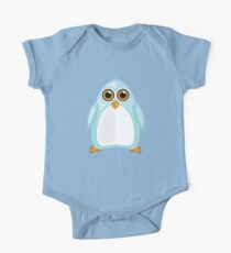 Baby Blue Penguin One Piece - Short Sleeve