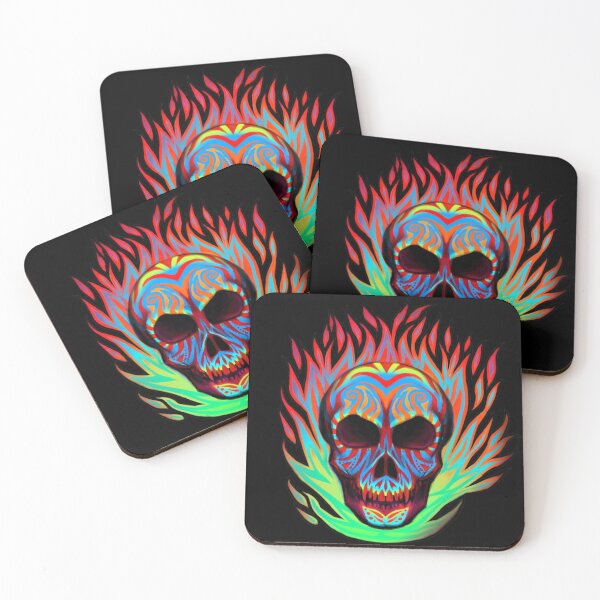 Item preview, Flaming Skull designed and sold by MMMSdesigns.