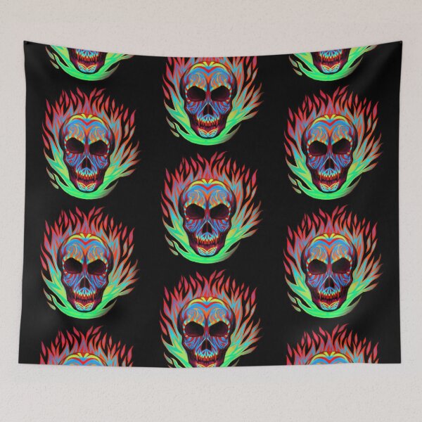 Item preview, Flaming Skull designed and sold by MMMSdesigns.