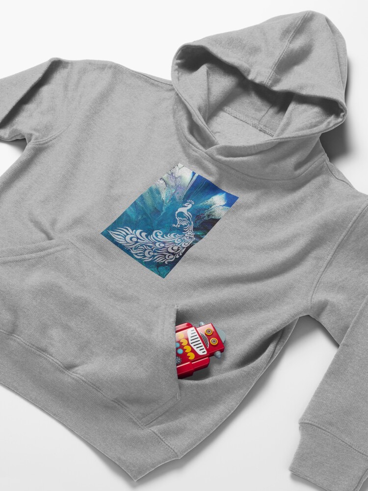Alternate view of Peacock Kids Pullover Hoodie