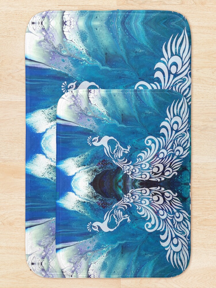 Alternate view of Peacock Bath Mat