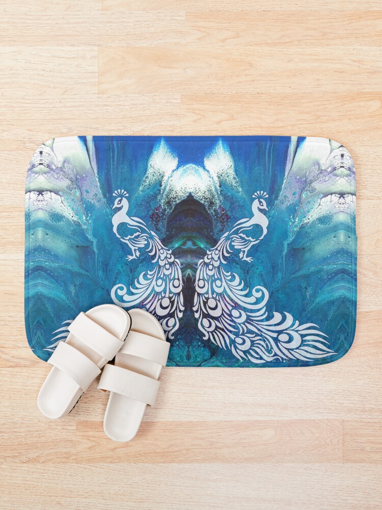 Alternate view of Peacock Bath Mat