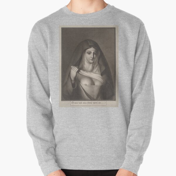 Painting Prints on Awesome Products,  Jean-Jacques Lequeu #Painting, #Visual #Art, #Portrait, Nun, People, Adult, Veil, Religion, Women Pullover Sweatshirt