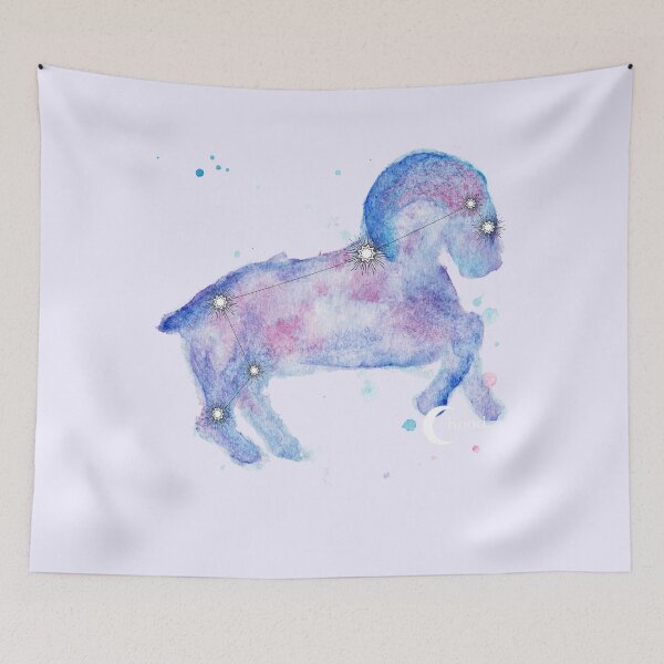 Artikelvorschau, Widder-Tierkreis-Galaxie-Aquarell entworfen und verkauft von baudrillier.