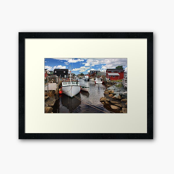 Fisherman's Cove, Eastern Passage Framed Art Print