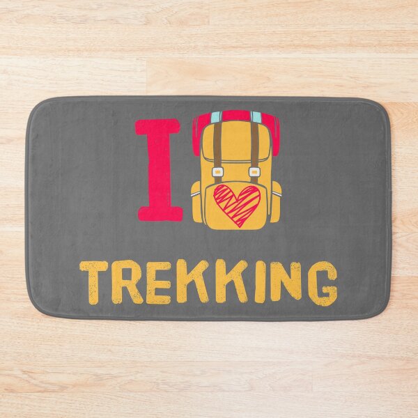 Item preview, I Love Trekking -  Backpacking Travel with Mountains Camping Gift designed and sold by IslandLakeTree.