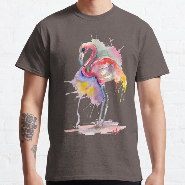 Watercolor Flamingo Classic T-Shirt