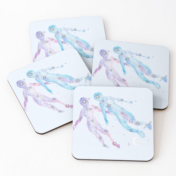 Item preview, Gemini Zodiac Galaxy Watercolor designed and sold by baudrillier.