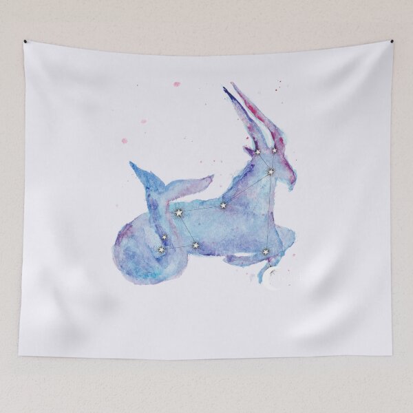 Artikelvorschau, Steinbock-Tierkreis-Galaxie-Aquarell entworfen und verkauft von baudrillier.