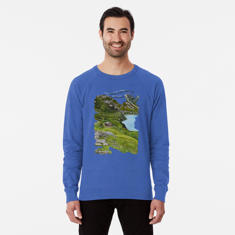 Dreaming along the slopes of Austria Lightweight Sweatshirt