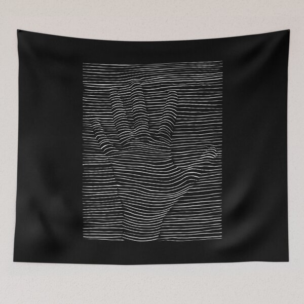 Item preview, Line drawing of hand wavy lines. designed and sold by emphatic.