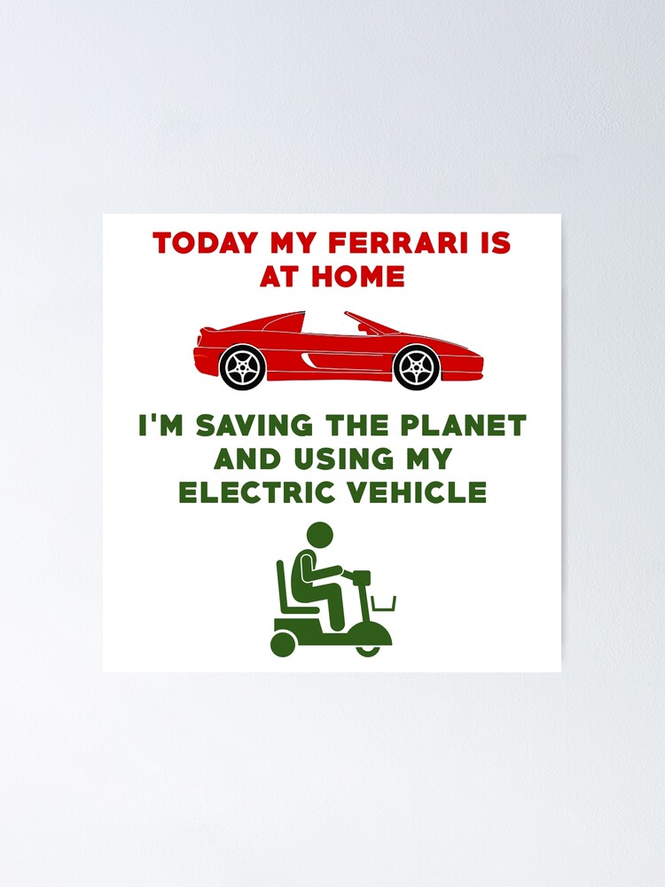 "Funny Mobility Scooter Sticker" Poster by markstones Redbubble