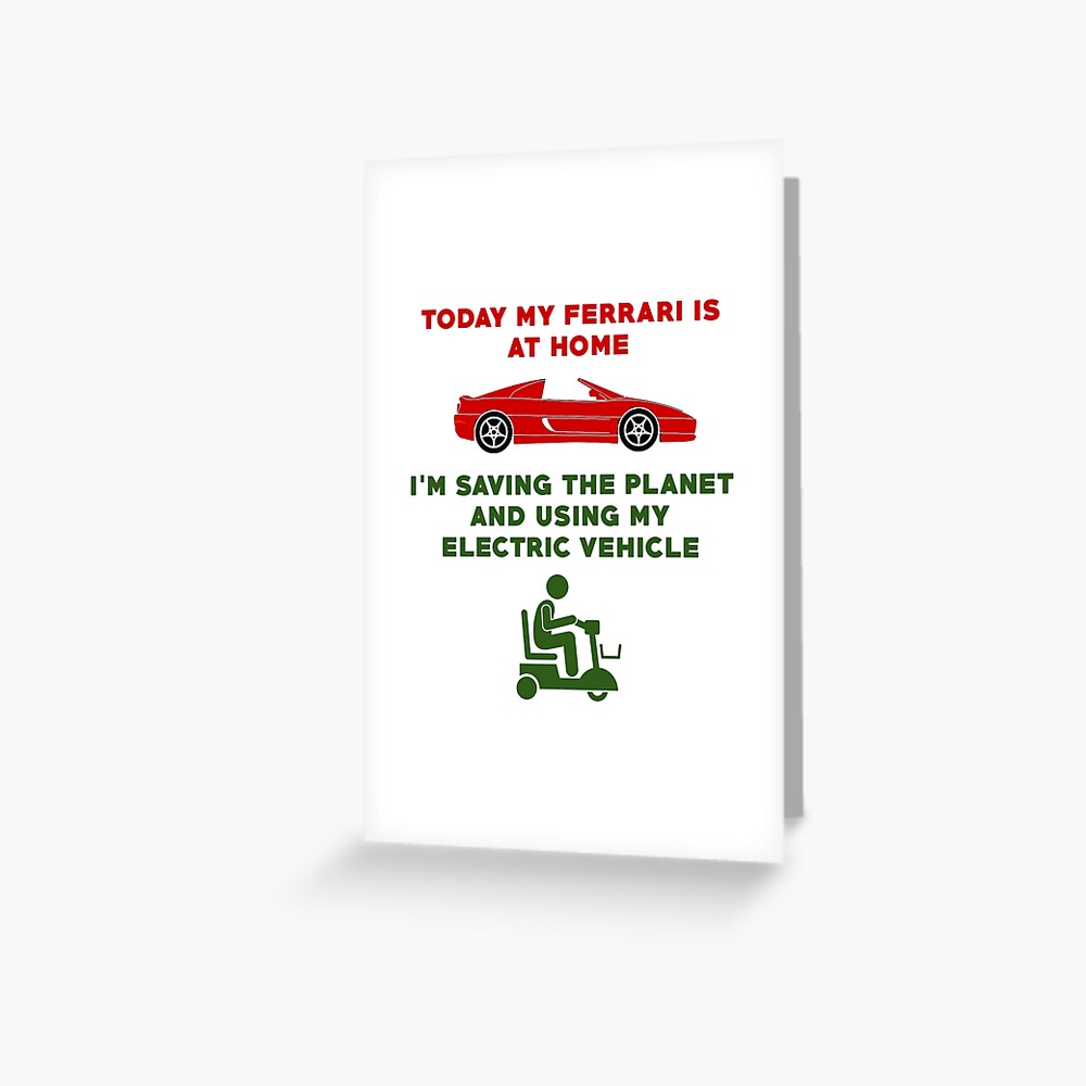 "Funny Mobility Scooter Sticker" Greeting Card for Sale by markstones
