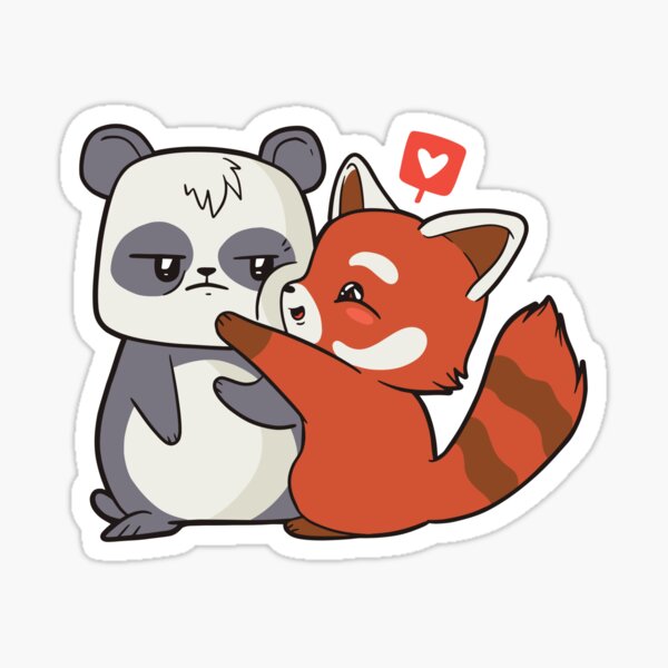 Gold Panda Stickers Redbubble - panda rojo roblox adopt me