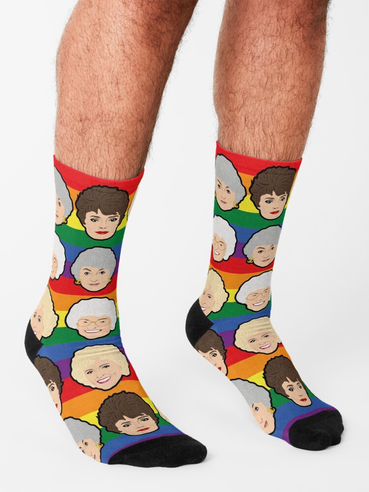 Alternate view of The Golden Girls Pride Rainbow Socks Socks