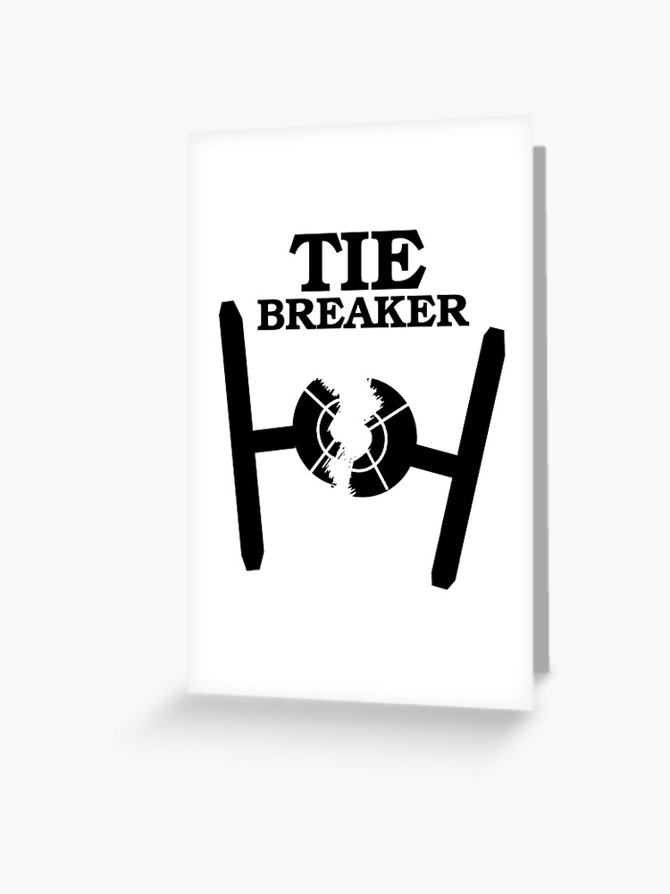 TIE BREAKER black Sticker for Sale by haegiFRQ