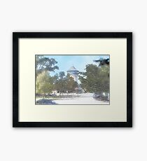 Summer Water Tower, Riverside, Illinois Framed Print