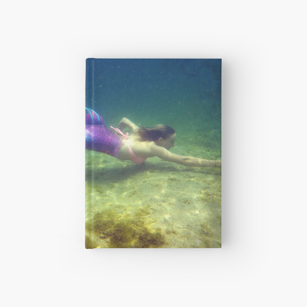 Laptop & Phone Accessories, Hardcover Journal: Jaime the Mermaid Underwater Hardcover Journal