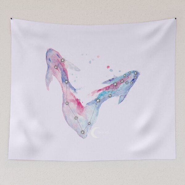 Item preview, Pisces Zodiac Galaxy Watercolor designed and sold by baudrillier.
