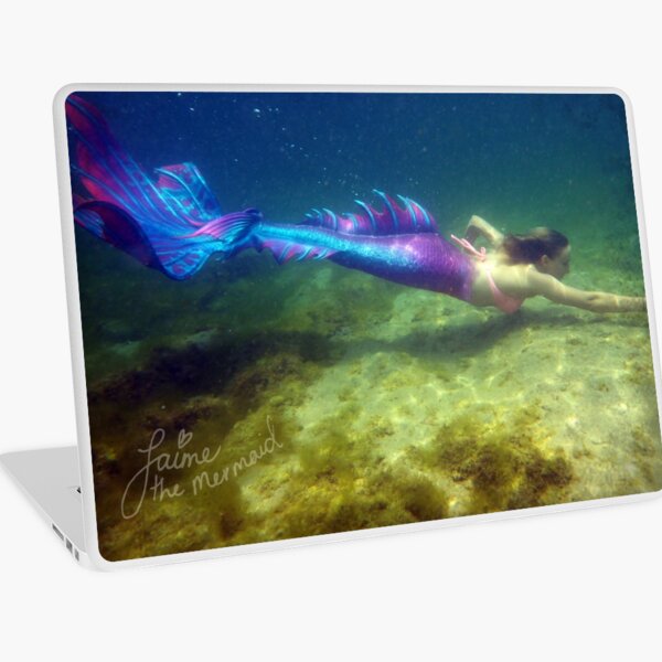 Laptop & Phone Accessories, Hardcover Journal: Jaime the Mermaid Underwater Laptop Skin