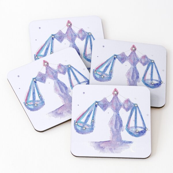 Item preview, Libra Zodiac Galaxy Watercolor designed and sold by baudrillier.