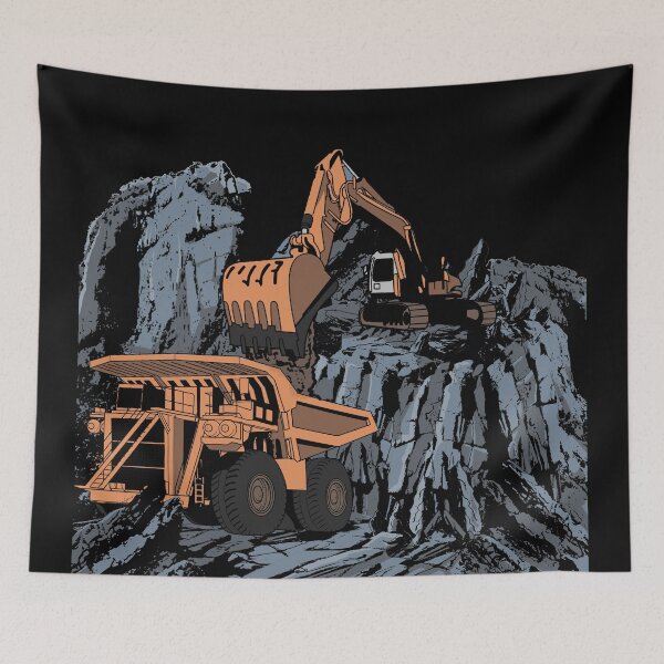 Item preview, Excavator Loading Mining Dump Truck designed and sold by damnoverload.