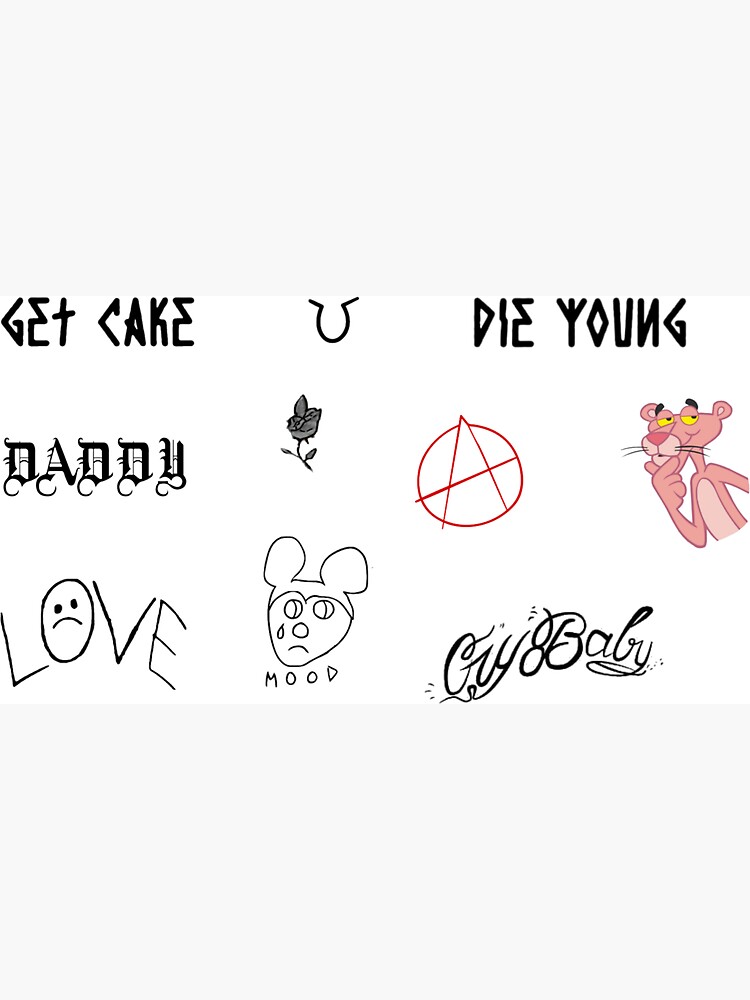 Imán «Conjunto de tatuajes Lil peep» de dumontbast | Redbubble