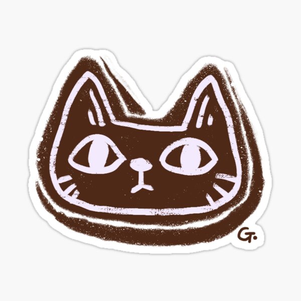Cat christmas cookie Sticker