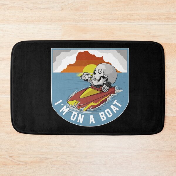 Item preview, Im On A BOAT Skull designed and sold by damnoverload.