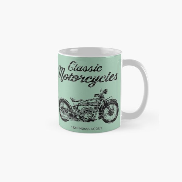 Gift for Classic Motorcycle Enthusiast Yamaha RD350 Retro Motorcycle Advertising Mug