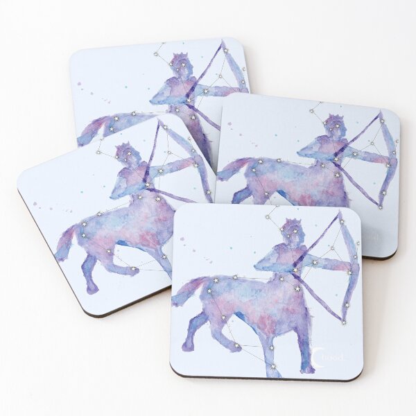 Item preview, Sagittarius Zodiac Galaxy Watercolor designed and sold by baudrillier.