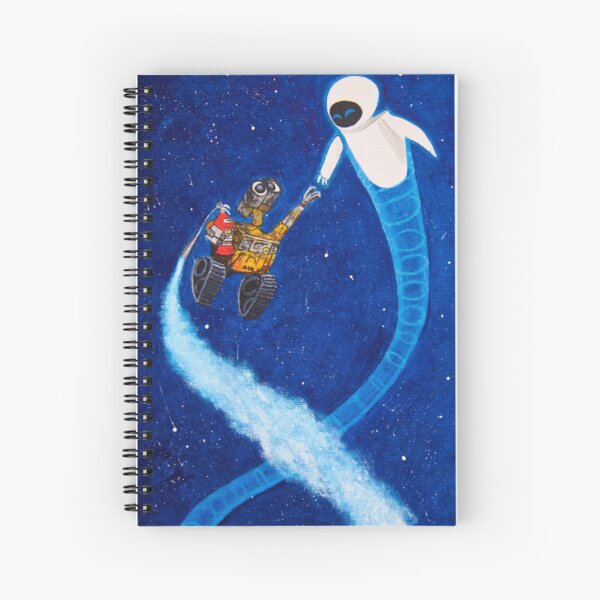 Wall-e y Eve pintando Cuaderno de espiral
