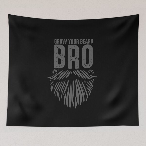 Item preview, Funny Bearded Man Gift with saying Grow Your Beard Bro Facial Hair Men Jokes  designed and sold by alenaz.