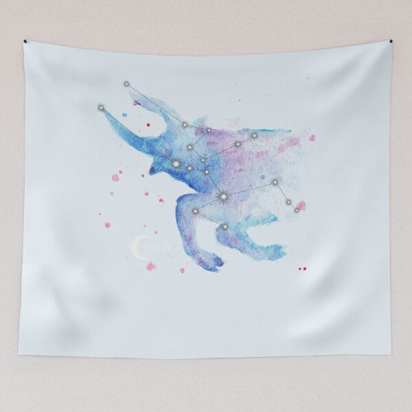 Item preview, Taurus Zodiac Galaxy Watercolor designed and sold by baudrillier.