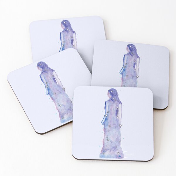 Item preview, Virgo Zodiac Galaxy Watercolor designed and sold by baudrillier.