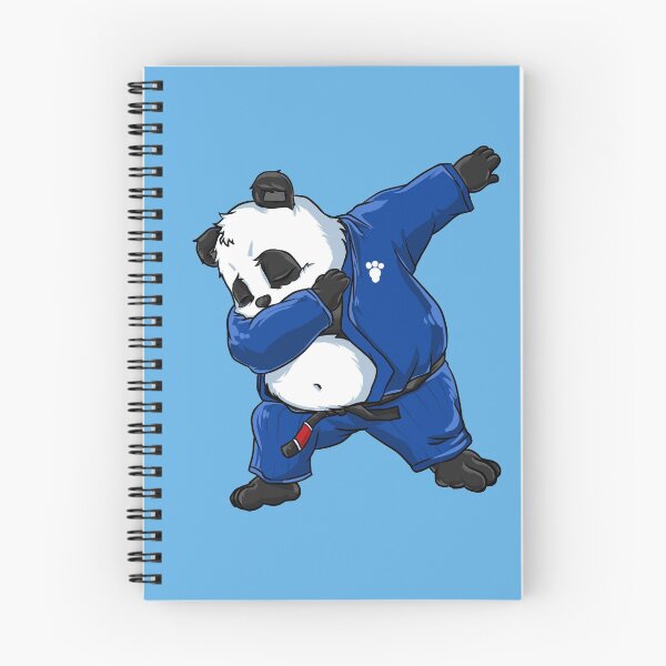Item preview, Brazilian Jiu Jitsu Panda Dabbing in a Gi and Black Belt BJJ designed and sold by CreaTeePH.