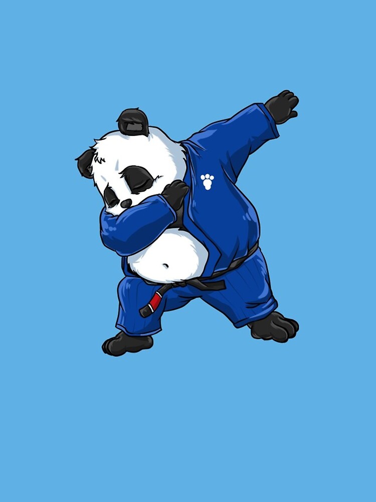 Brazilian Jiu Jitsu Panda Dabbing in a Gi and Black Belt BJJ | Socks