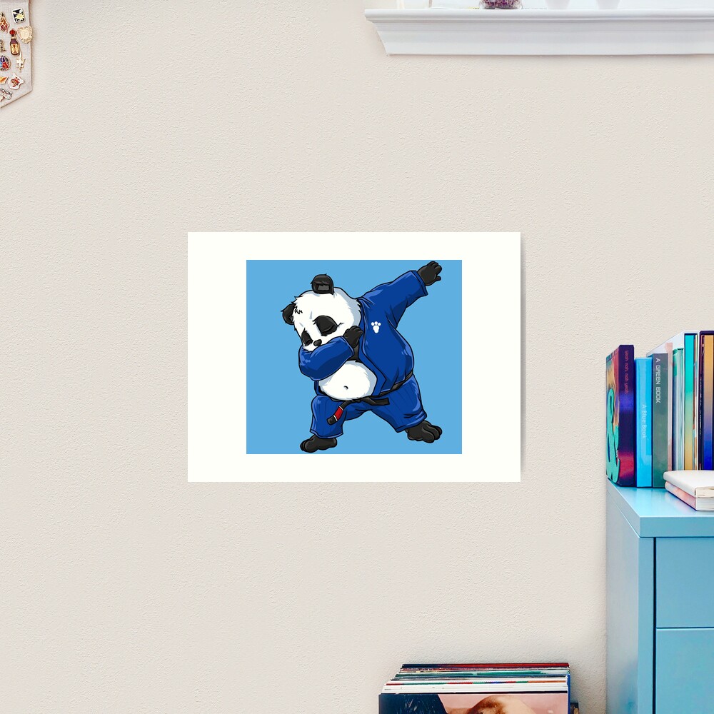 Brazilian Jiu Jitsu Panda Dabbing in a Gi and Black Belt BJJ | Socks