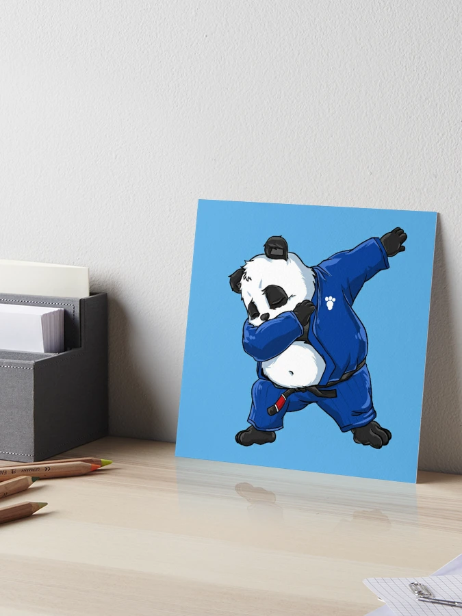 Brazilian Jiu Jitsu Panda Dabbing in a Gi and Black Belt BJJ | Socks