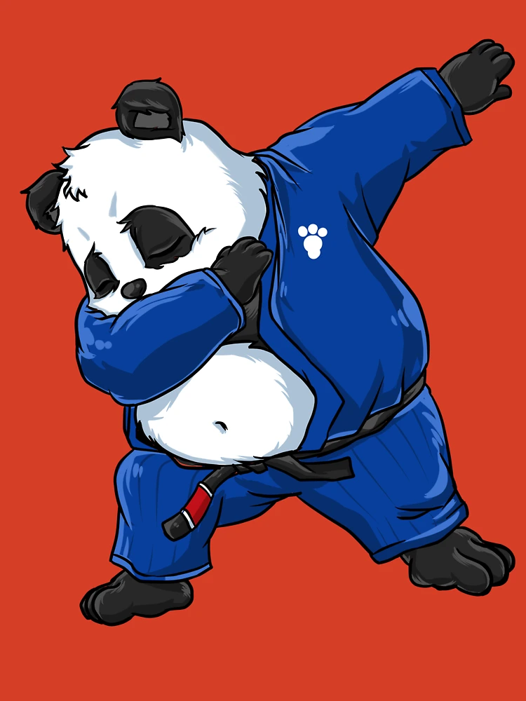 Brazilian Jiu Jitsu Panda Dabbing in a Gi and Black Belt BJJ | Socks