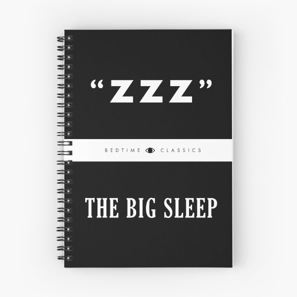 Item preview, The Big Sleep, ZZZ (Blanco y negro) designed and sold by ThingsThatSing.