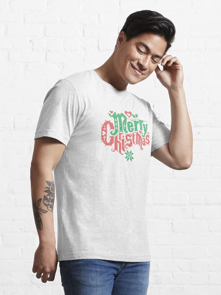Vista alternativa de Camiseta esencial Merry Christmas