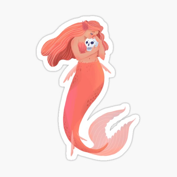 Coral Mermaid  Sticker