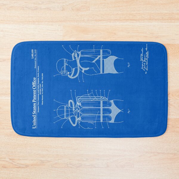 Item preview, Jacques Cousteau Diving Gear Patent - Blueprint designed and sold by FinlayMcNevin.