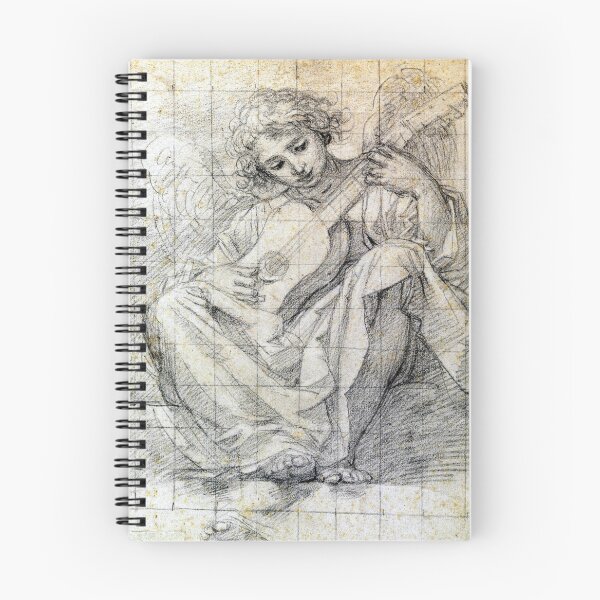 Item preview, Francesco Albani - Angel Playing Lute - - Circa 1600 - Pen on Paper designed and sold by CrankyOldDude.