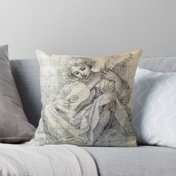 Item preview, Francesco Albani - Angel Playing Lute - - Circa 1600 - Pen on Paper designed and sold by CrankyOldDude.
